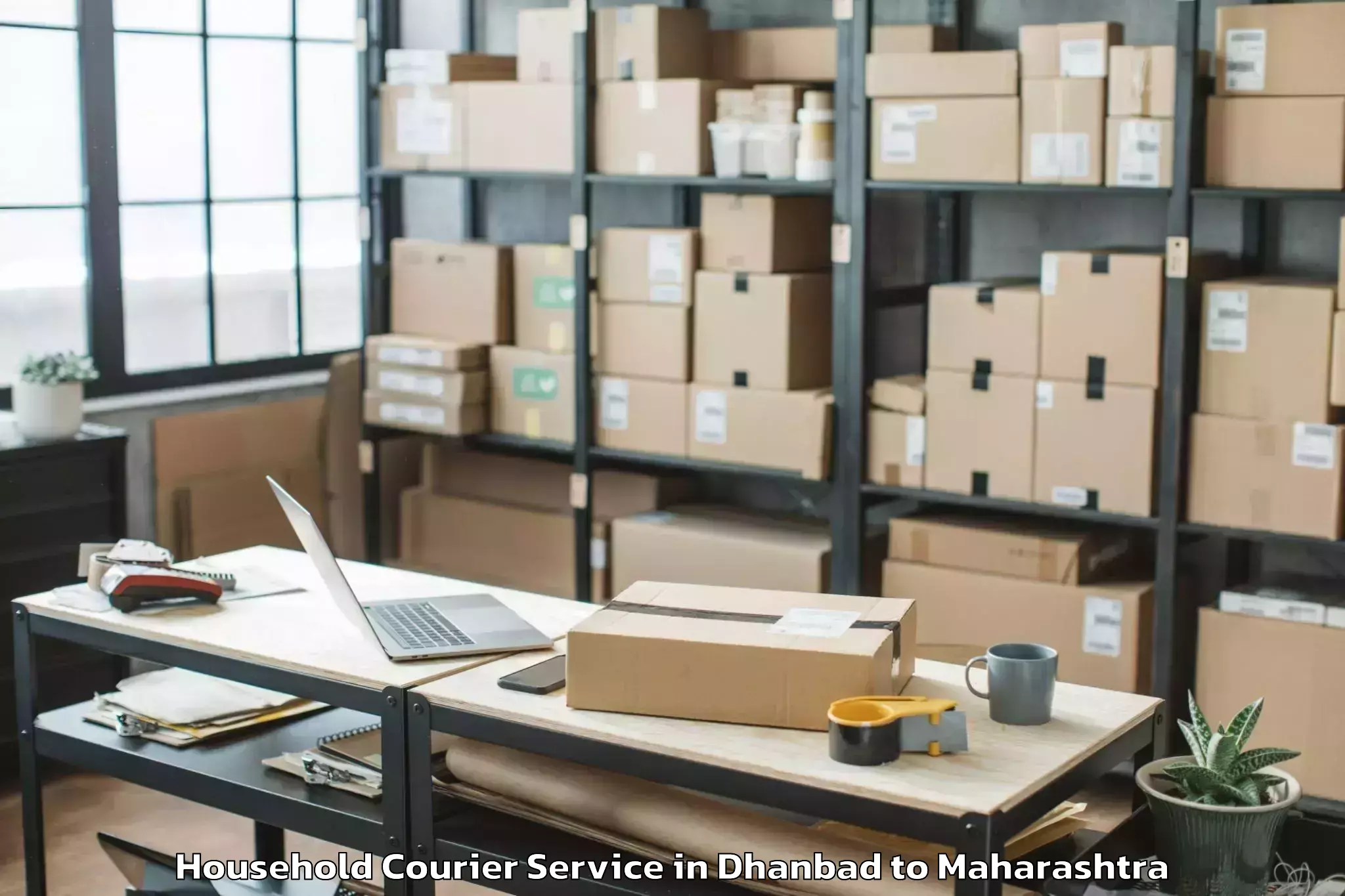 Get Dhanbad to Newasa Household Courier